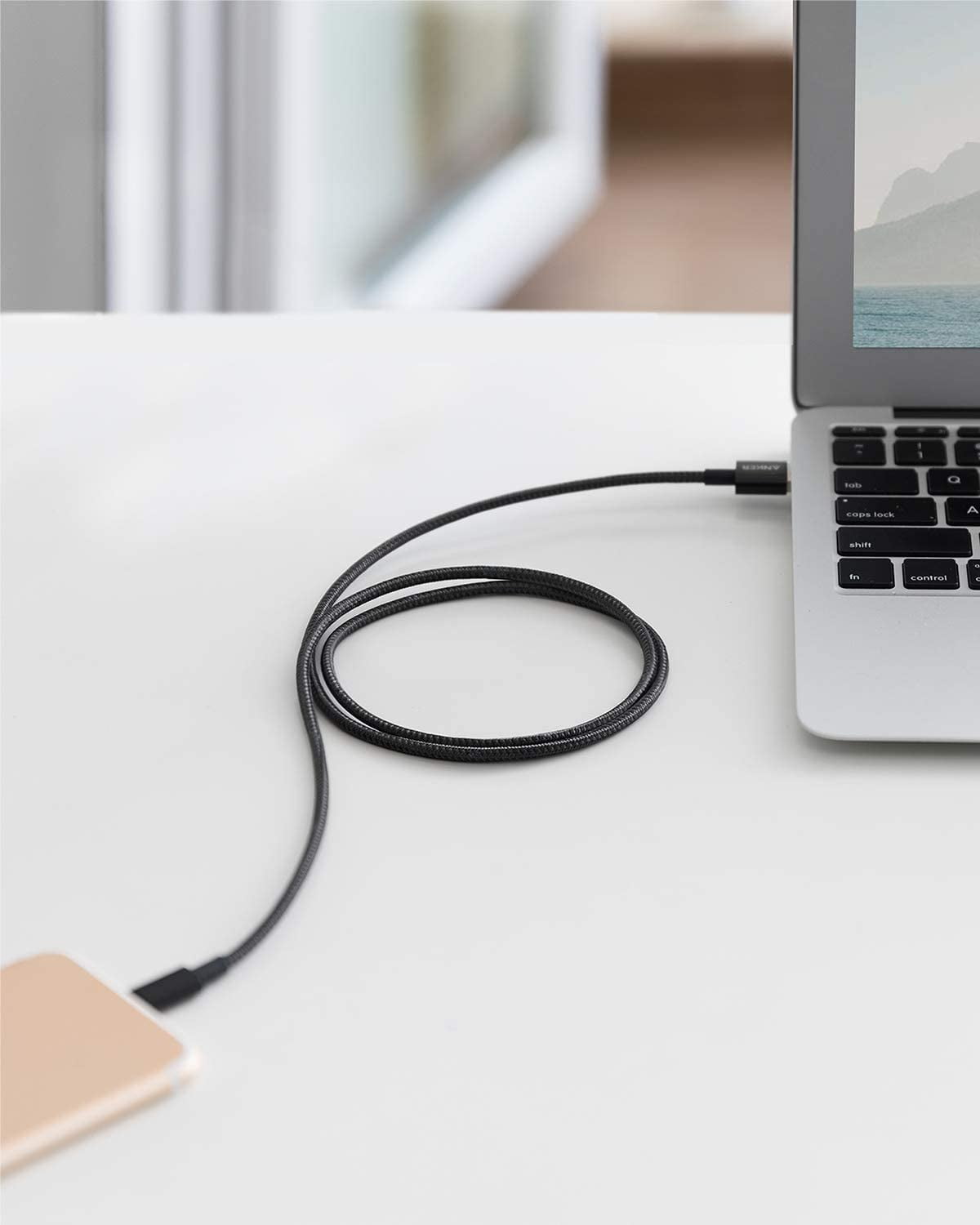 [2-Pack] Anker Charging Cable Data Sync 3.3ft Nylon Braided Lightning Cable