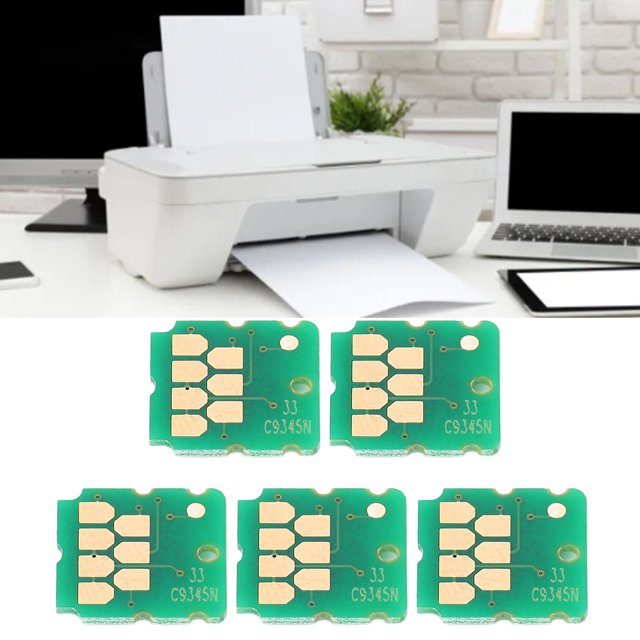 Boîte de Maintenance Puce, Compatibilité Longue Durée Boîte de Maintenance pour Imprimante Puce 5 Pcs Robuste pour Réparation