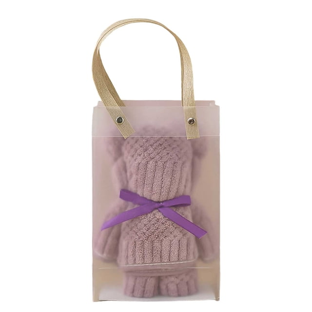 Regalos de Navidad para Mamá, Alta Densidad Lindo Oso Toalla 35x75cm Super Suave Y Absorbente, Niños Regalos de Navidad