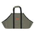 thumbnail image 6 of (2 pack) Heavy Duty Firewood Log Carrier Bag Canvas Waxed Wood Boat Bag Firewood Holder for Fireplaces Camping, 6 of 8