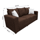 thumbnail image 4 of Sofa El Bazar Store Miami Lino Chocolate 3 plazas, Modular, Moderno, Sala, 4 of 4