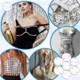 thumbnail image 6 of 200Pcs Sew on Silver Mirror Rhinestones Flat Round Sew on Rhinestones for Clothes Acrylic Disc Mirror Pieces for Crafts Garment Costume Decoration Silver for DIY, 6 of 8