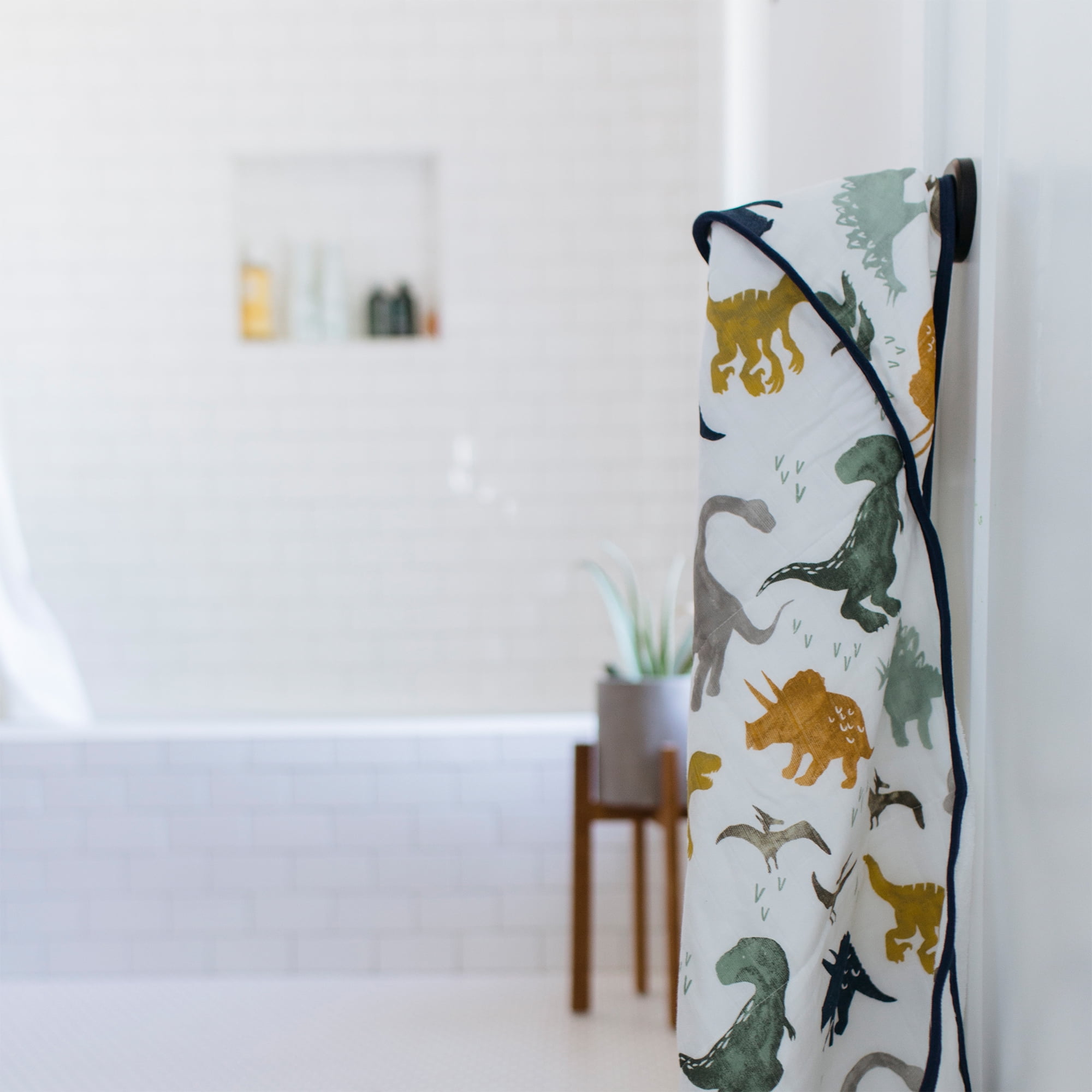 Little Unicorn Hooded Baby Towel - Baby Bath Essentials - Dino Friends