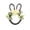 A, variant on Easter Bunny Ear Wreath Collection, 17.7" Spring Wreath with Grapevine Frame, Yellow Gingham Bow & Themed Accents, Festive Easter Decor for Front Door, Wall, Mantel, Indoor & Outdoor Holiday Display