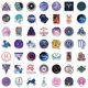 thumbnail image 1 of 100 pegatinas de signos del zodiaco de dibujos animados, 1 of 2