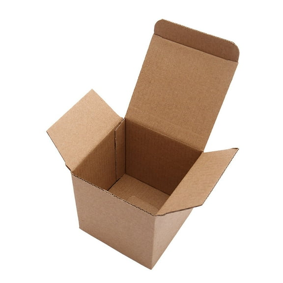 Worgeous 10 Pcs Mini Boxes Packaging Kraft Paper Box 10*10cm
