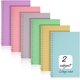 thumbnail image 1 of Cuaderno en espiral con 2 asignaturas a rayas universitarias, 100 hojas, 1 of 6