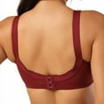 thumbnail image 3 of Women's Plus Size Minimizer Sleep Unlined Full Coverage Lace Wirefree Bra 48D, 3 of 8