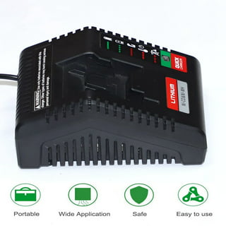 NOGIS 1.6A Replacement Battery Charger for Bosch 14.4V 18V Lithium-ion  Batteries Fast Power Supply Charger (Black) 