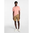thumbnail image 3 of George Men's and Big Men's Double Knit Polo Shirt with Short Sleeves, Sizes S-5XL, 3 of 5