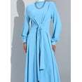 thumbnail image 5 of Blue - Crew neck - Unlined - Modest Dress - Refka, 5 of 5