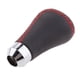 thumbnail image 5 of Perilla de cambio de marchas manual para coche, de cuero sintético negro, con puntadas de 5 velocidades Negro y rojo, 5 of 9