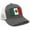 Grey/White, variant on Mexico Flag Hat for Men and Women – El Tricolor Snapback Trucker Baseball Cap by International Tie (All Black)