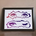 thumbnail image 5 of 3 Styles Eye Slit Stencils 11.8×11.8inch Beautiful Eye Stencils for Painting with Paint Brush Reusable Women Long Eyelashes and Big Eyes Template for Crafts Wood Wall Fabric Paper, 5 of 9