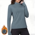thumbnail image 5 of Diufon Turtleneck Tops for Women Long Sleeve Slim Basic Bottom Shirts Fall Winter Thermal Underwear Clothes, 5 of 10