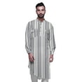 thumbnail image 1 of Atasi Kurta Traditionnel en Rayonne Imprimée à Col Mandarin pour Hommes Chemise Décontractée, 1 of 6