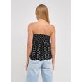 thumbnail image 6 of Women Y2k Tube Tops Strapless Floral Bandeau Vest Tie Up Sleeveless Backless Cute Tops Grunge Clothes, 6 of 9