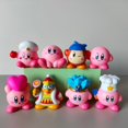 thumbnail image 2 of Nuevo 8 unids/set juegos Star Kirby Anime lindo dibujos animados Pink Kirby Mini figura decorativa colección adornos juguete para regalos de niños Gao Jinjia LED, 2 of 2