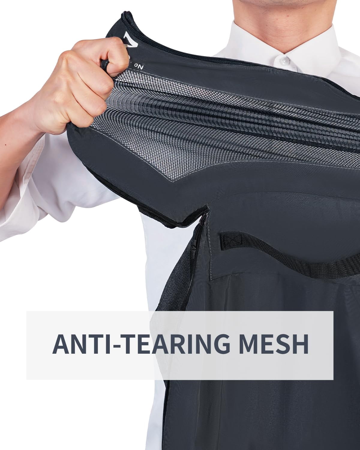 7 Pcs Packing Cubes for Travel Organizer Tear-Resistant with Number Icon Handle Storage Bags for Carry on Bag for Clothes Shoes, Dark Blue