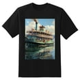 thumbnail image 2 of Plus Size Shirt for Women Black Tops for Women Short Sleeves Shirt for Women Belle Louisville Riverboat3 T Shirt Crewneck Shirt for Women XS, 2 of 5