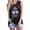 Grey, variant on Women's Tanks Women's Colorful Pineapple Print Crewneck Sleeveless T Shirt Summer Blue 2 L