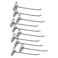 thumbnail image 6 of opvise 10Pcs Hooks Wear-resistant Removable Metal Stable Mesh Panel Hangers for Home Black, 6 of 8