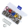thumbnail image 2 of Snap Fastener Kit, Leather Snap Tool, Brass Practical Durable Convenient For Clothing Use Home DIY Fun Women, 2 of 8