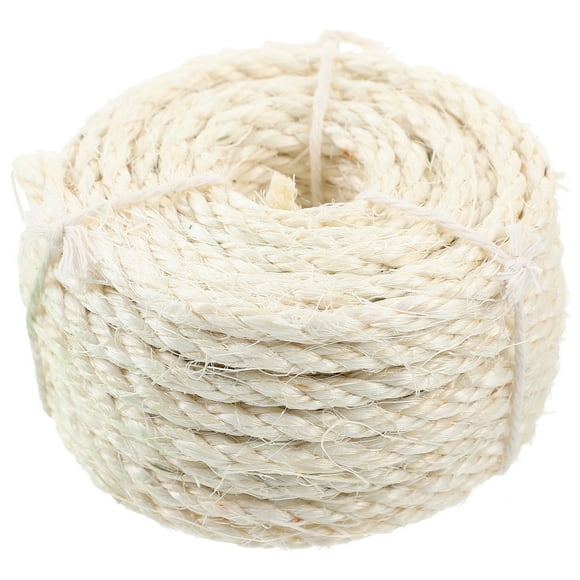 1 Roll of Natural Sisal Rope Hemp Rope for Cat Tree Scratching Pad DIY Repairing