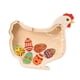 thumbnail image 4 of Hucha de madera con forma de cerdito, ideal como alcancía de mesa para niños y niñas. Gallina, 4 of 9