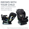 thumbnail image 2 of Britax Poplar S Asiento convertible para automóvil, asiento para automóvil 2 en 1 con diseño delgado de 17 pulgadas, tecnología ClickTight, Stone Onyx, 2 of 5