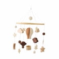 thumbnail image 4 of Adorno móvil para cuna de bebé, juguete sensorial, bola de fieltro, campanillas de viento, decoración colgante Estilo C, 4 of 9
