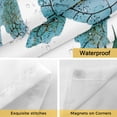 thumbnail image 5 of No Hook Shower Curtain with Snap in Liner, Coastal Sea Turtle Coral Waterproof Fabric Bathroom Curtain Mesh Top Window, Ocean Underwater Octopus Starfish Shower Curtains 72x72in, 5 of 9
