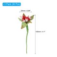 thumbnail image 2 of Uxcell Artificial Flower Stamen, Mini Berry Picks Bunch Fruit Floral Stamen for Craft DIY Wreaths Wedding, Red 30 Pcs, 2 of 6