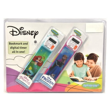 Disney Frozen and Disney Princess 2PK Bookmark and Digital Timer All in (Best Digital Water Timer)