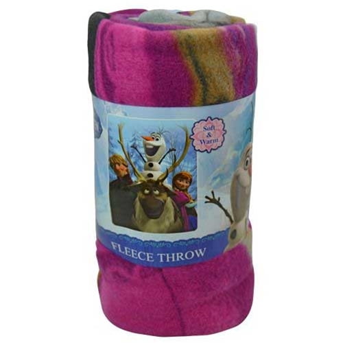 Disney Frozen 45x60” Soft Fleece Throw Lightweight Lap Blanket Kids