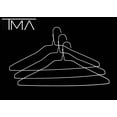 thumbnail image 3 of TMA Metal Wire Clothing Hangers in Bulk, 100 Pack, White, 3 of 4