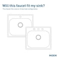 thumbnail image 5 of Moen Integra Spot Resist Stainless One-Handle Pullout Kitchen or Laundry Faucet Featuring Power Clean with Optional Deckplate, 5 of 7