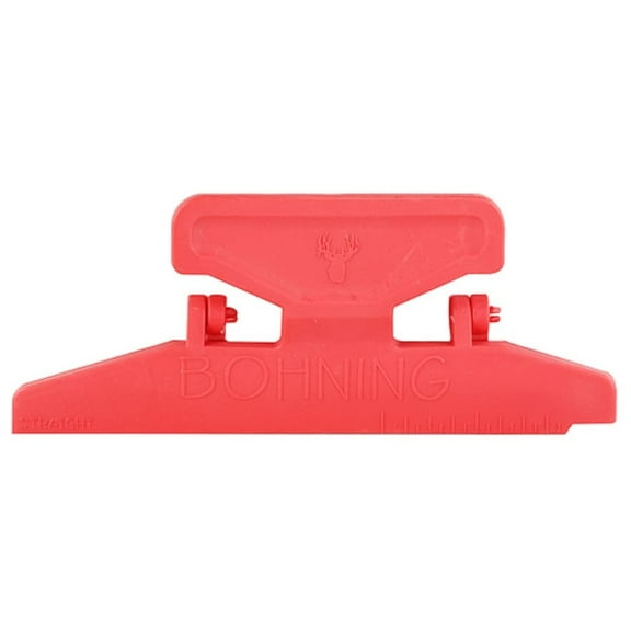 Bohning Pro Class Arrow Fletching Jig Straight Clamp Polymer Red