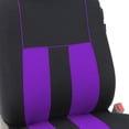 thumbnail image 2 of FH Group Striped Polyester Fabric Car Seat Cover, Universal Purple Full Set Seat Covers with Air Freshener, 2 of 10