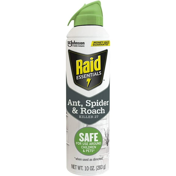 Raid Essentials Spray Child-Resistant Plant-Based Pest Bait, Traps & Killers, 10 oz