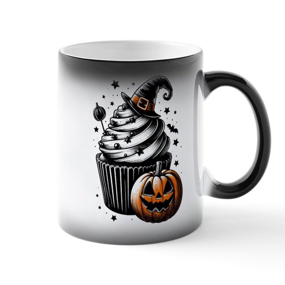 CafePress - Halloween Cupcake - 11 oz Color Changing Magic Mug