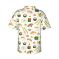 thumbnail image 3 of Easygdp Sushi and Rolls Men's Hawaiian Shirts Print Lapel Short Sleeve for Beach, vacation, party, casual occasions - Small, 3 of 9
