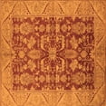 thumbnail image 1 of Ahgly Company Indoor Square Oriental Orange Industrial Area Rugs, 7' Square, 1 of 4