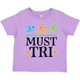 thumbnail image 3 of Inktastic Triathlon Sports Gift Must Tri Boys or Girls Toddler T-Shirt, 3 of 5