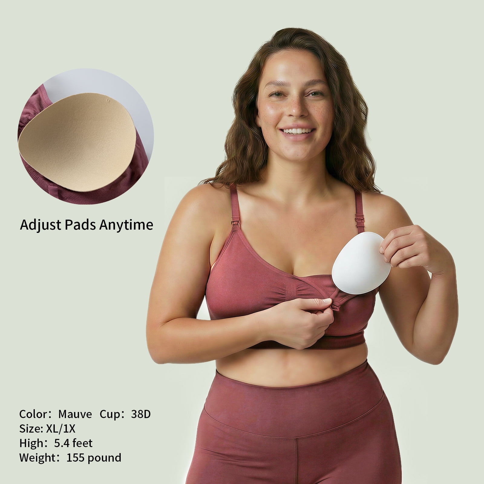 Under Control Seamless Wireless Nursing Bra, 4-Pack XL Size