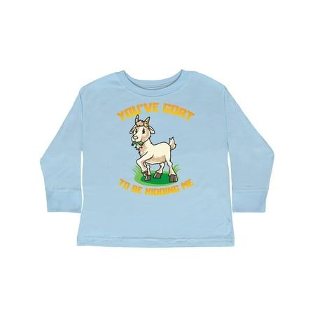 

Inktastic Funny Goat Kid Joke Gift Toddler Boy or Toddler Girl Long Sleeve T-Shirt
