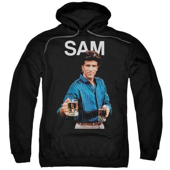 Cheers Sam Adult Pullover Hoodie Sweatshirt Black