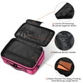thumbnail image 6 of Byootique 13" Makeup Train Case Cosmetic Organized Bag Travel Makeup Bag, Hot Pink, 6 of 11