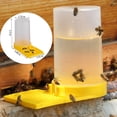 thumbnail image 1 of 5 Pack Beehive Beekeeping Water Dispenser, Beekeeping Equipment to Bee Drinking, Honey Beehive Entrance Feeder, Nest Beekeeper Tool, White and Yellow, 1 of 6