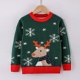 thumbnail image 2 of UngA Toddler Ugly Christmas Sweater Boy Girl Toddler Kids Xmas Sweatshirts Pullover Funny Santa Reindeer Shirts Tops (Green,2-3 Years), 2 of 5